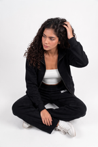 Black Full-Zip Track Jacket (Female)
