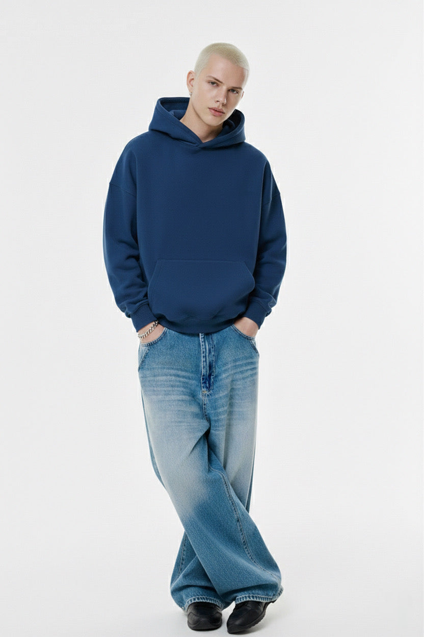 Yale Blue Basic Hoodie Unisex