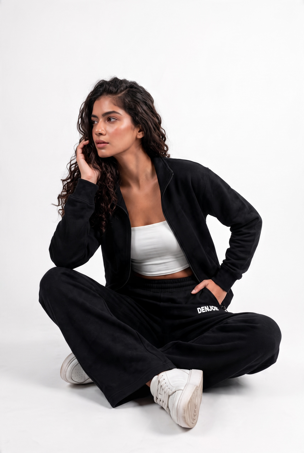 Black Full-Zip Track Jacket (Female)