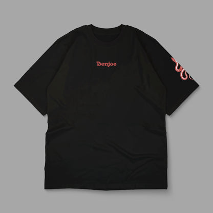 “LOVE WILL HAVE ITS SACRIFICES” Printed Oversized Tee - Denjoe