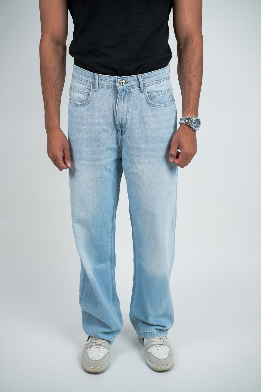 Relaxed Jeans Regular Waist - Sky Blue