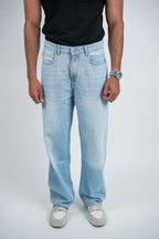 Relaxed Jeans Regular Waist - Sky Blue