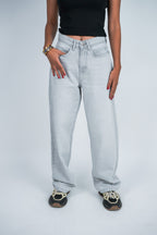 Relaxed Jeans Regular Waist - Light Grey
