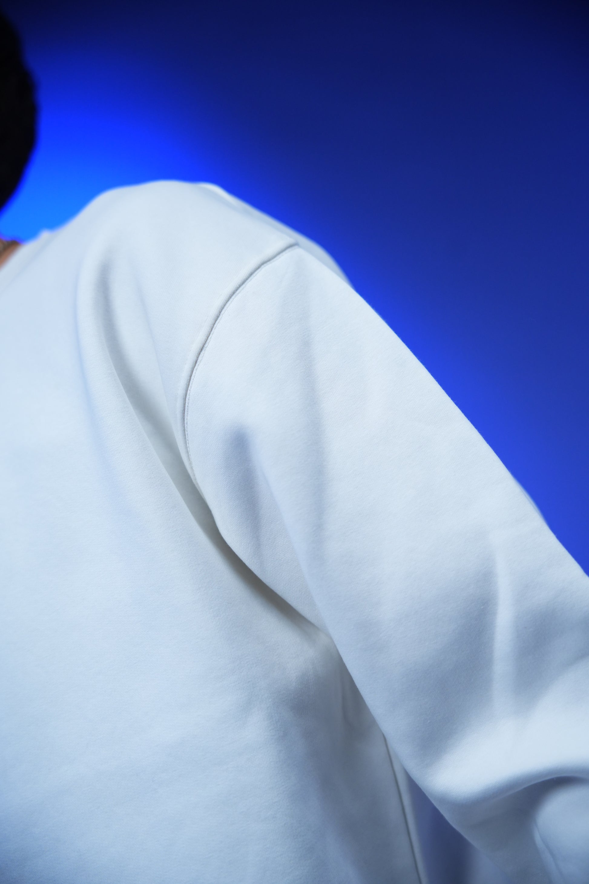“ONLY” Embroidery Oversized Crewneck Sweatshirt white - Denjoe