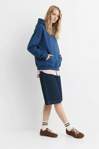 Yale Blue Basic Hoodie Unisex