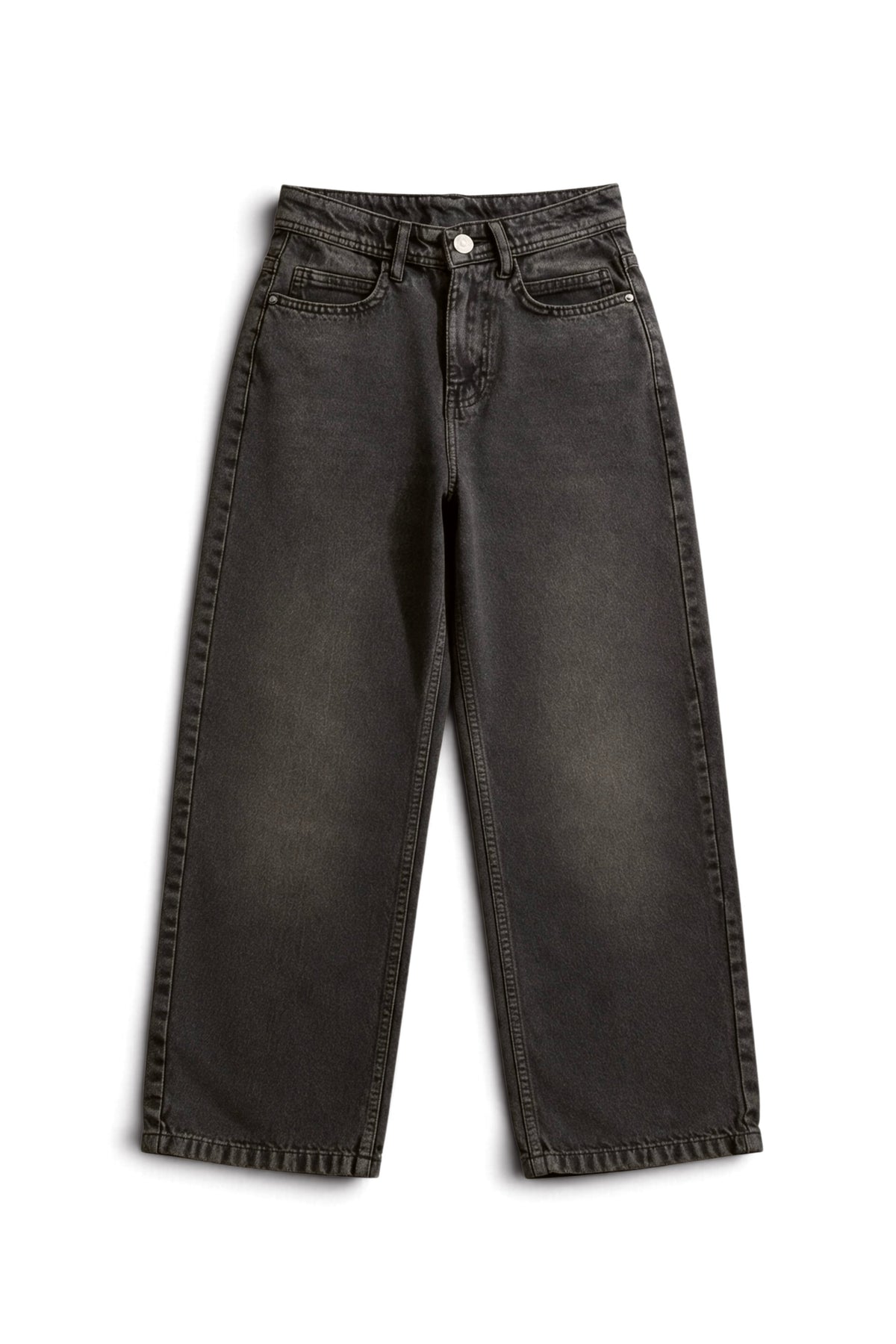 Relaxed Jeans Regular Waist - Washed Brown