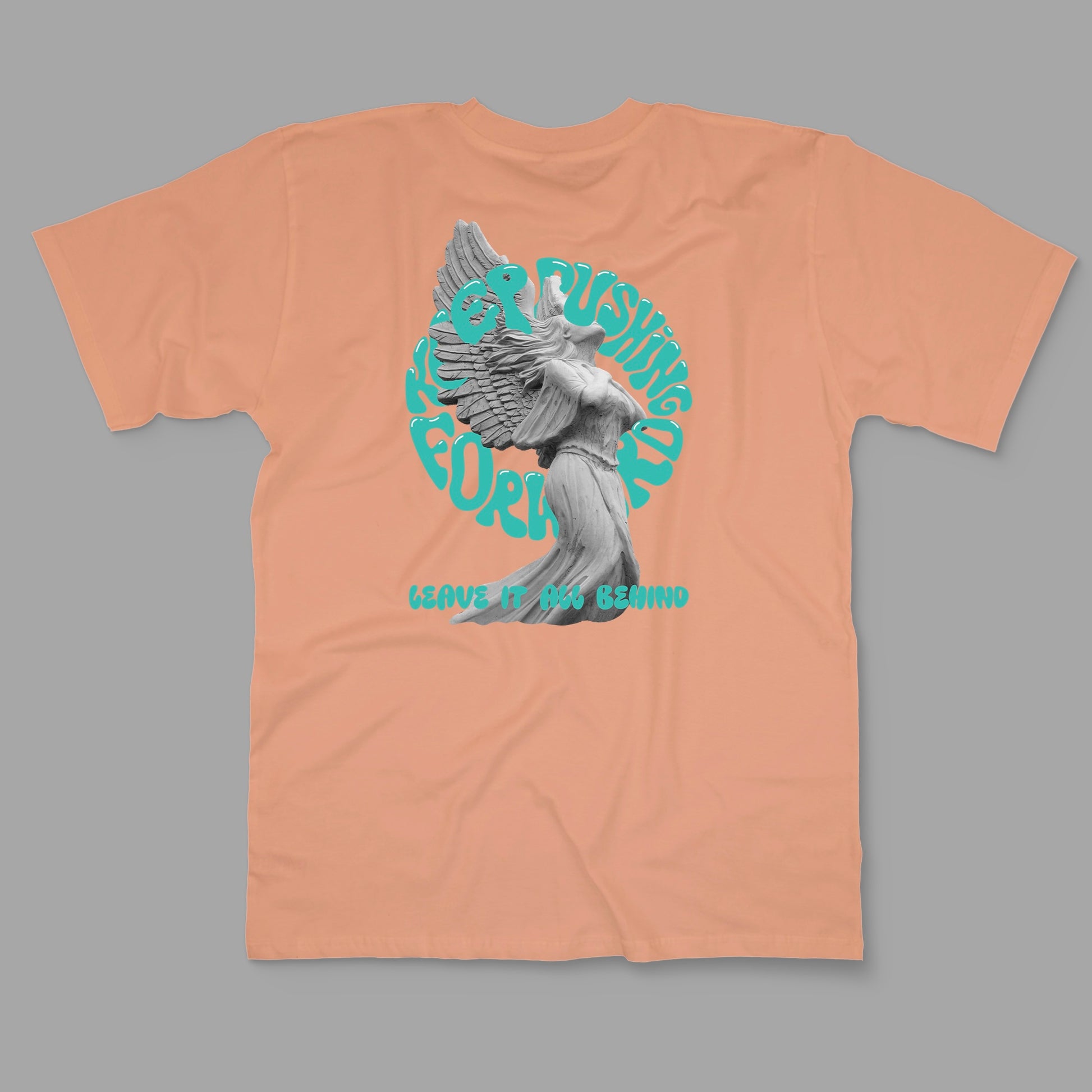 “Keep Pushing Forward” Printed Regular Tee - Denjoe