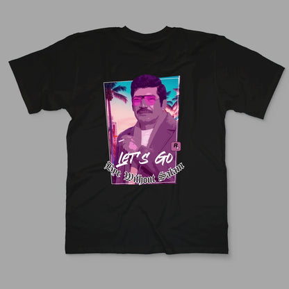 “BYE WITHOUT SALAM” Printed Regular Tee - Denjoe
