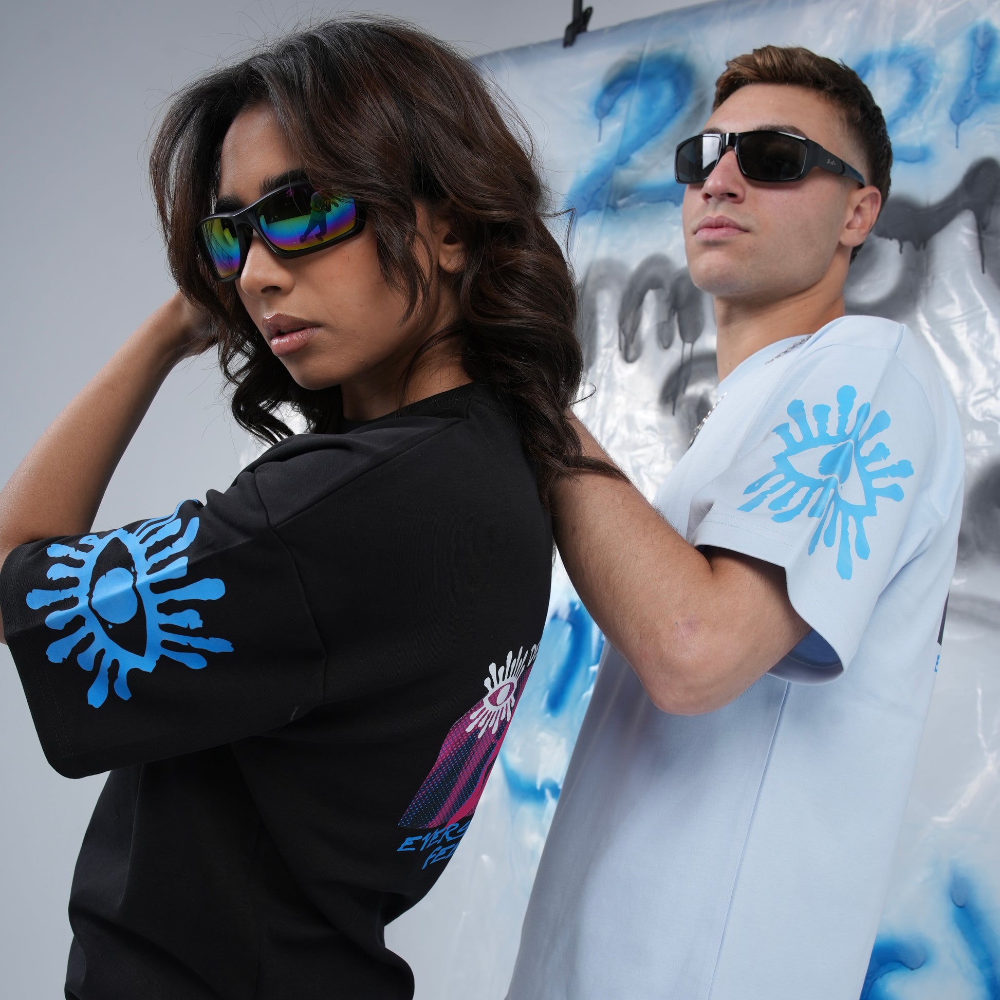 “Euphoria” Printed Oversized Tee - Denjoe
