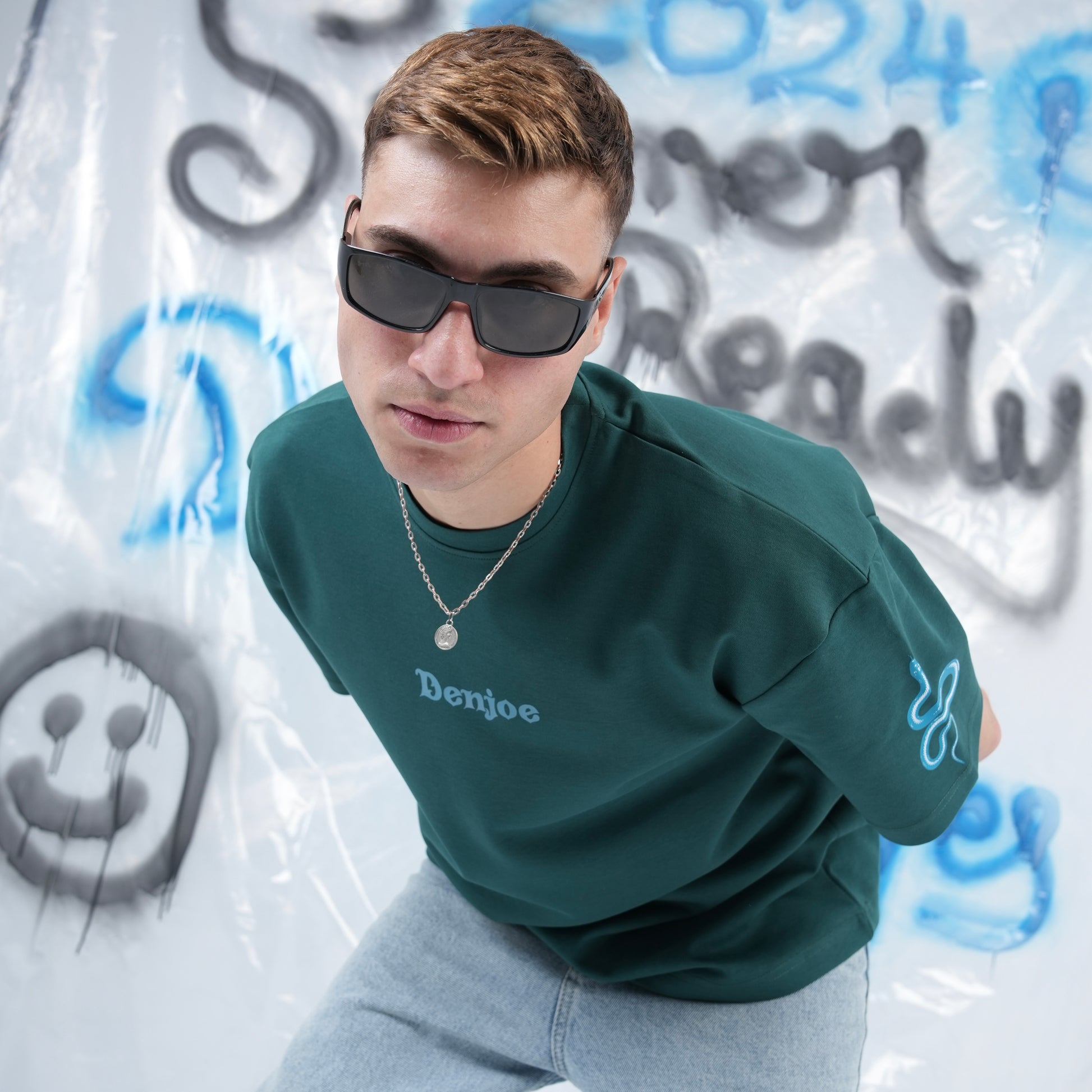 “WHO’S BAD” Printed Oversized Tee - Denjoe