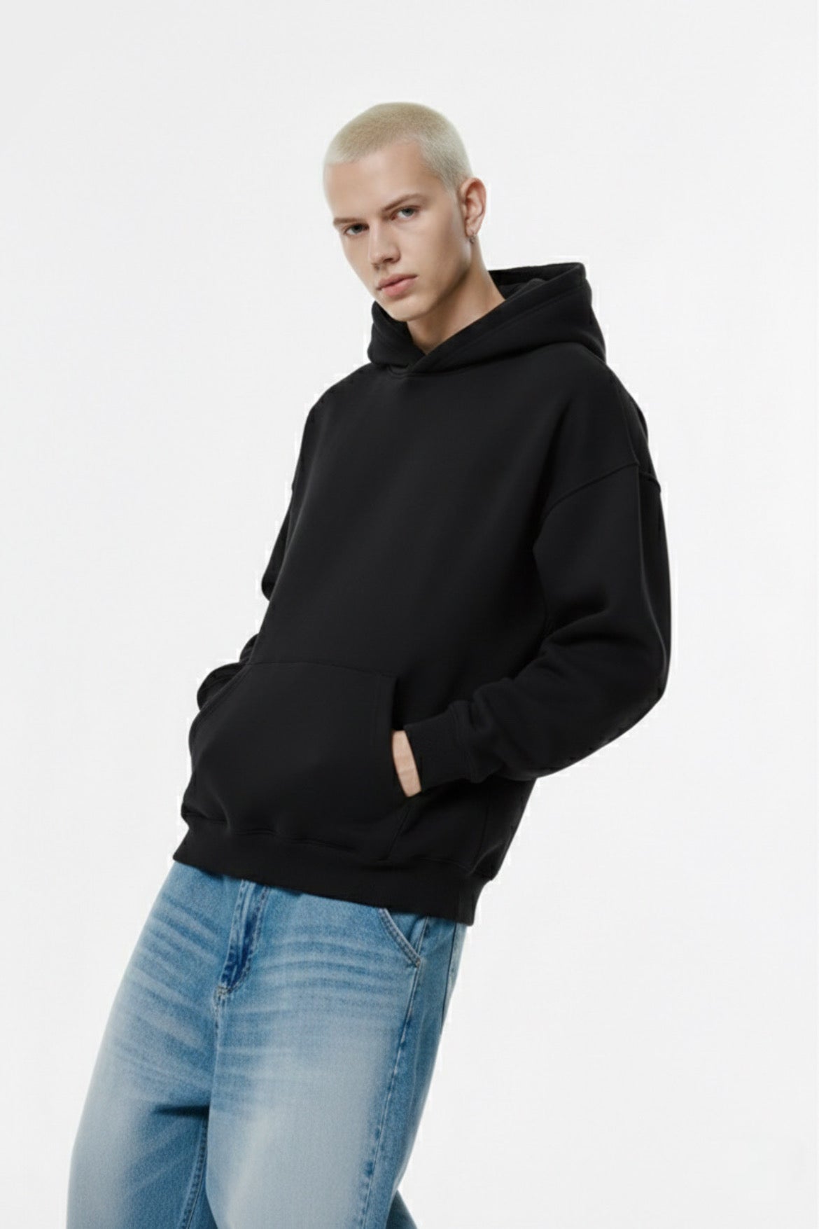 Black Basic Hoodie Unisex