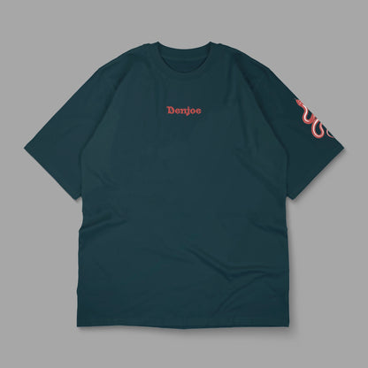 “LOVE WILL HAVE ITS SACRIFICES” Printed Oversized Tee - Denjoe