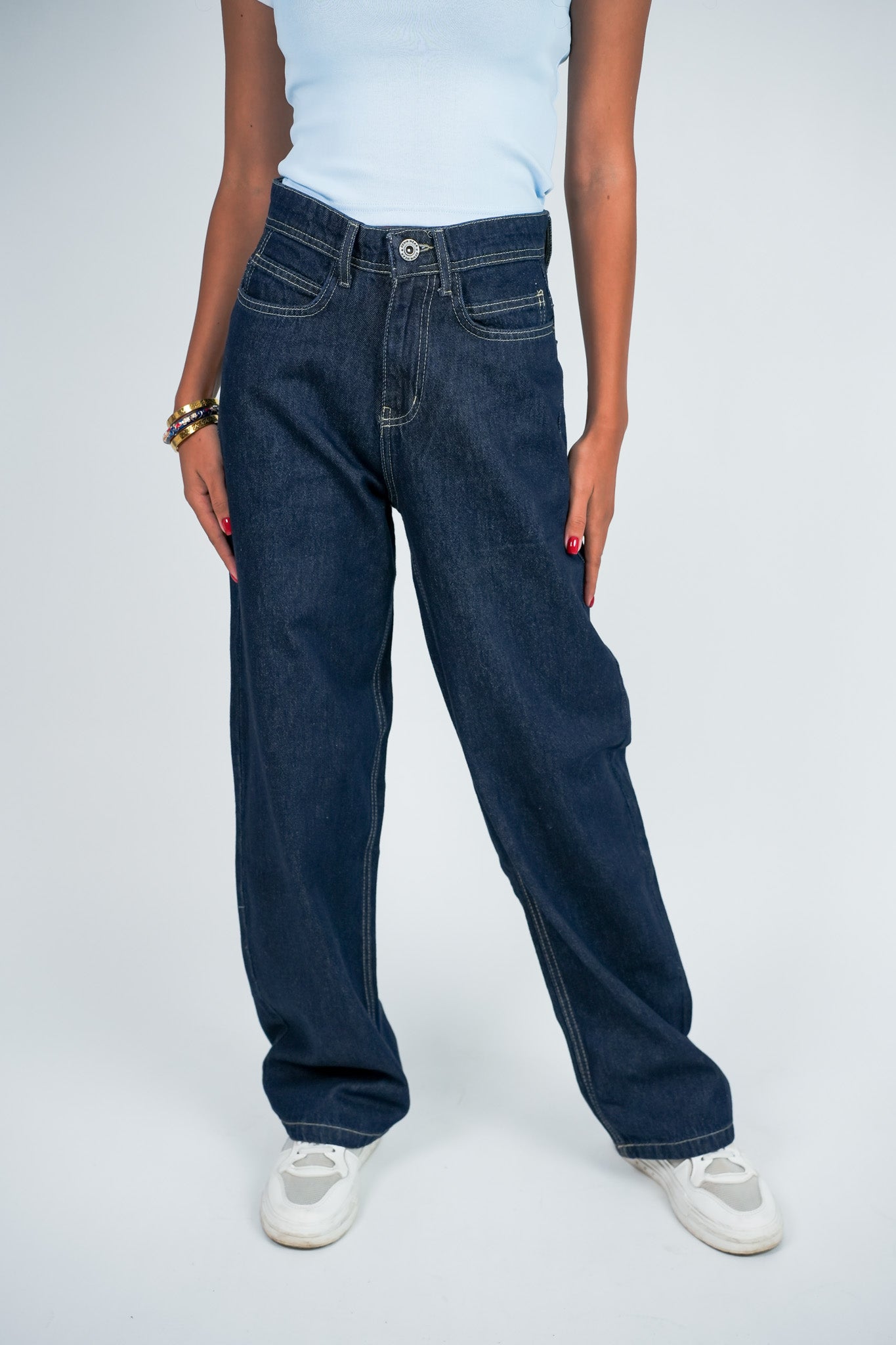 Relaxed Jeans Regular Waist - Dark Navy