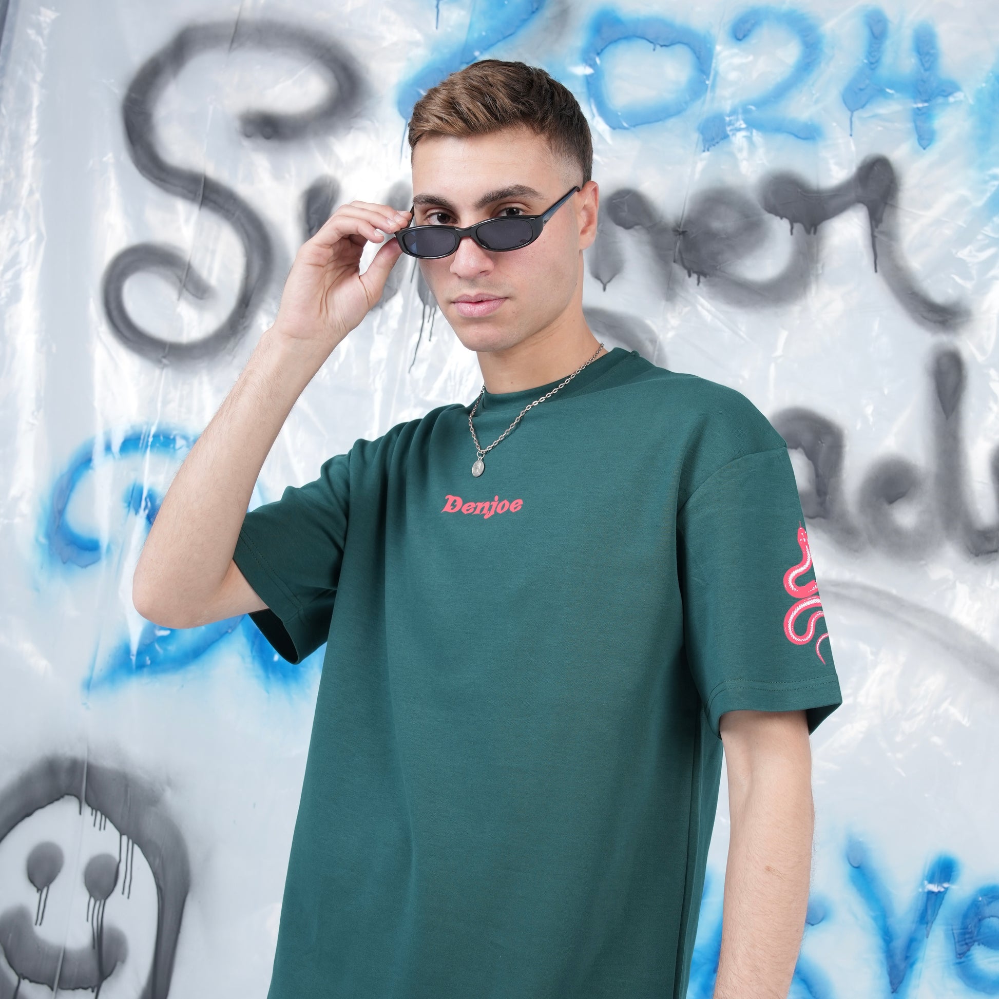 “Sometimes Dead is Better” Printed Oversized Tee - Denjoe