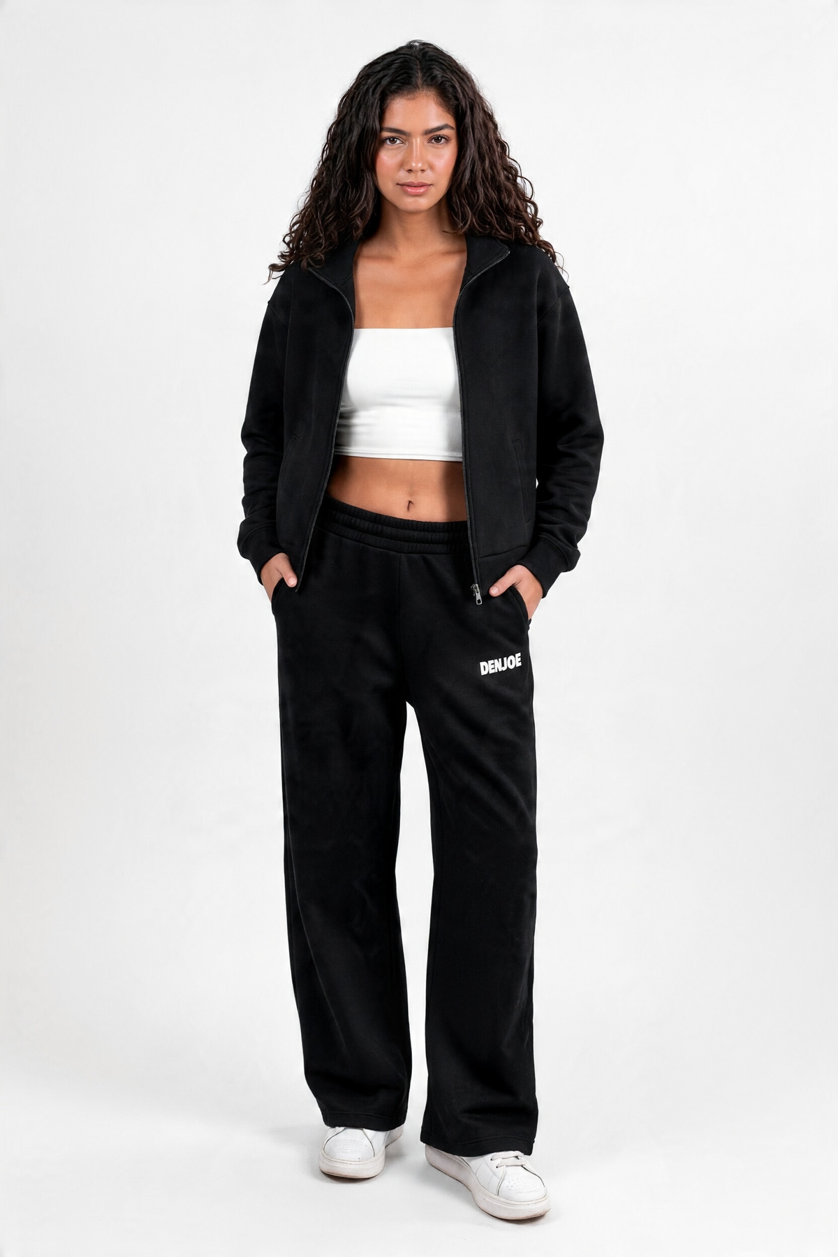 Black Full-Zip Track Jacket (Female)