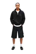Black Quarter-zip Boxy Fit Unisex