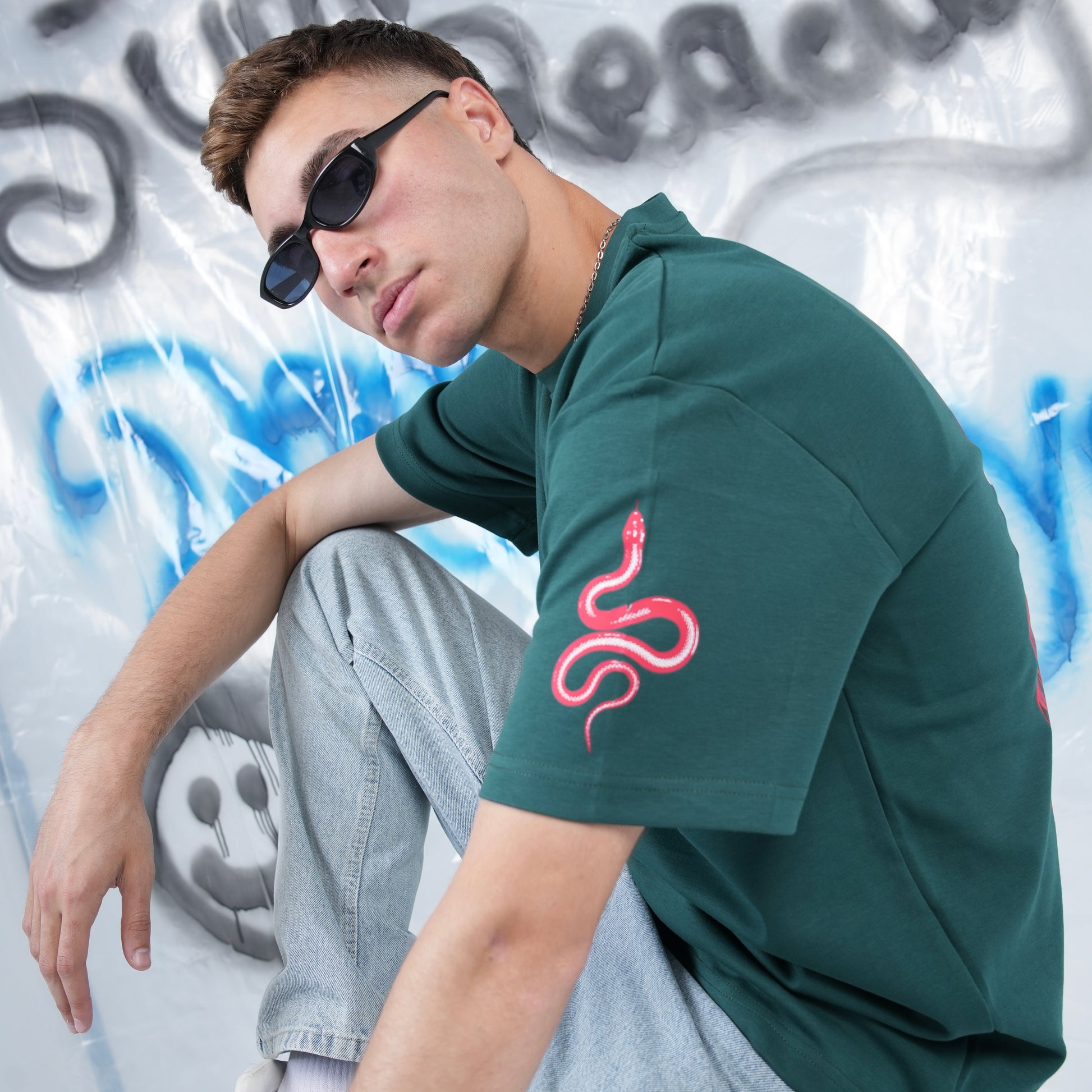 “Sometimes Dead is Better” Printed Oversized Tee - Denjoe
