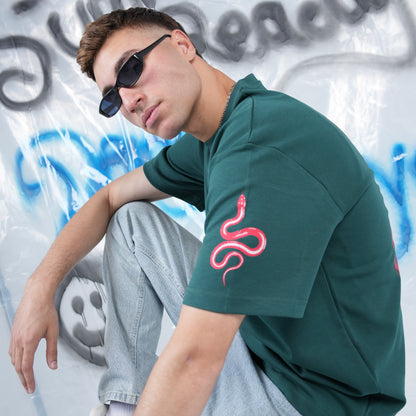 “Sometimes Dead is Better” Printed Oversized Tee - Denjoe