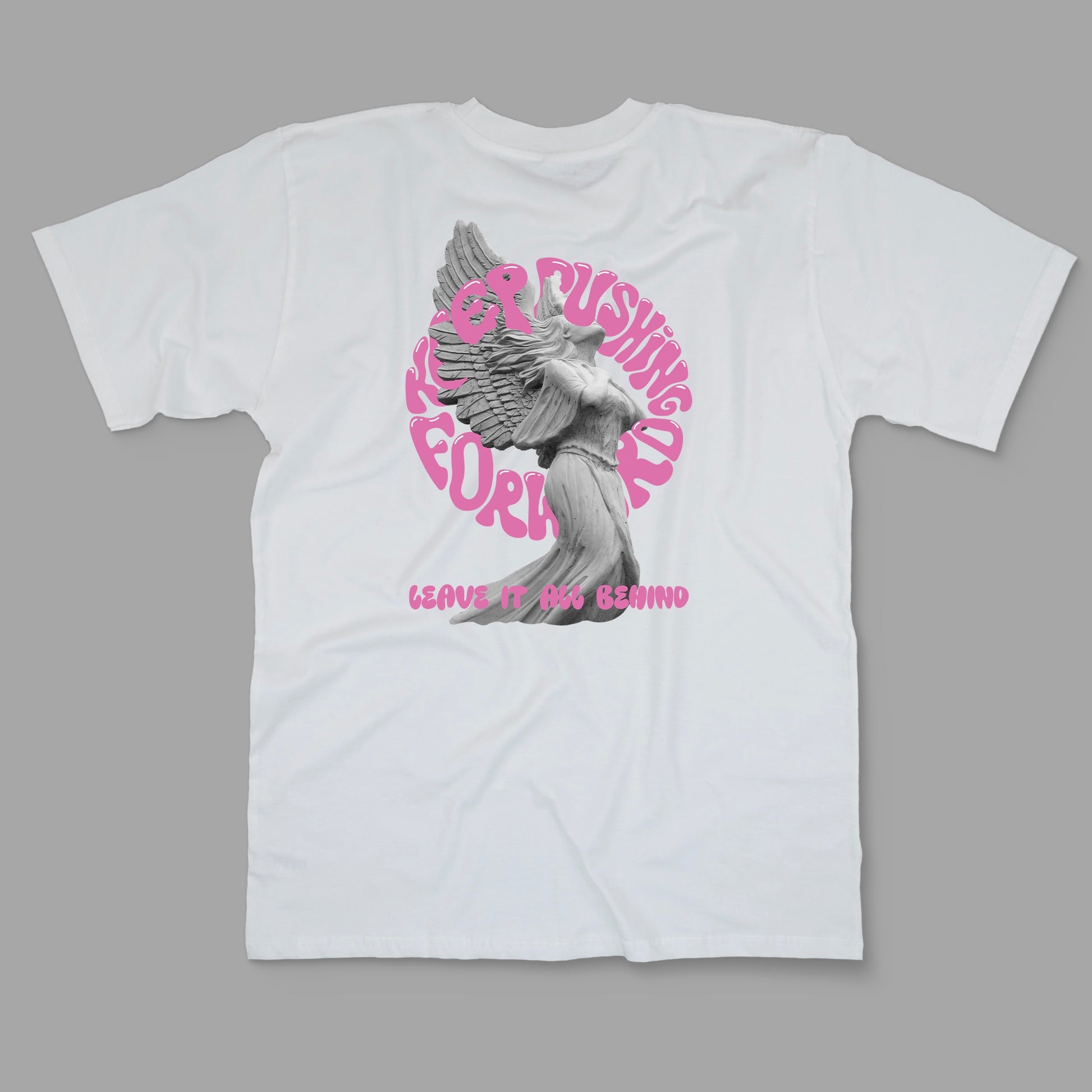 “Keep Pushing Forward” Printed Regular Tee - Denjoe