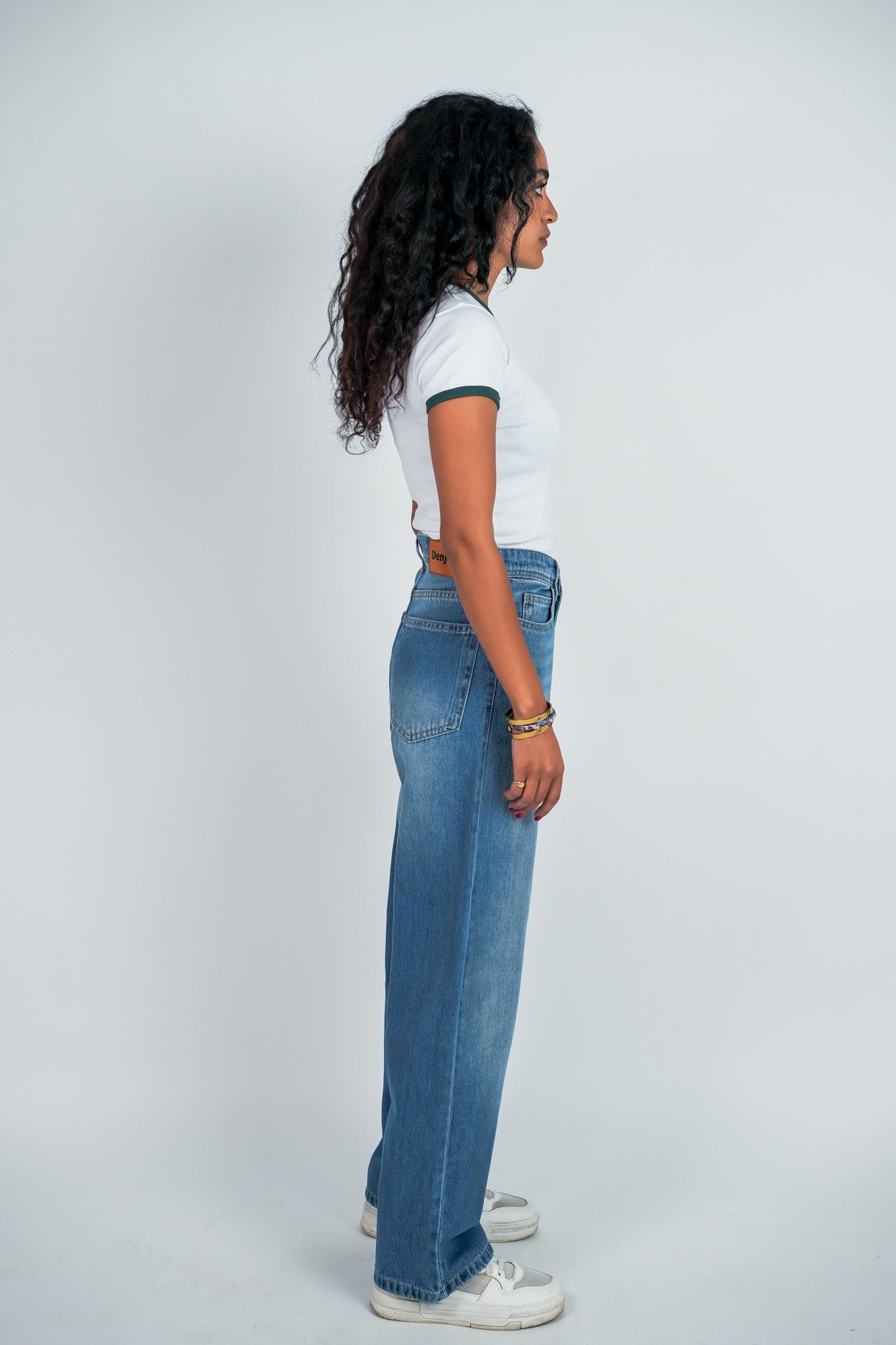 Relaxed Jeans Regular Waist - Mid-Blue
