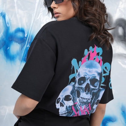 “WHO’S BAD” Printed Oversized Tee - Denjoe