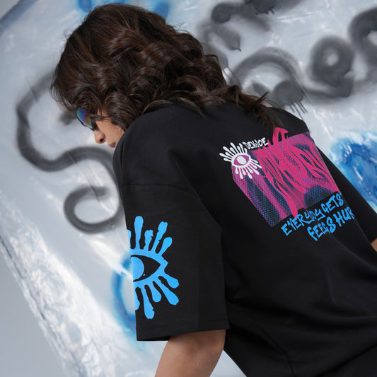 “Euphoria” Printed Oversized Tee - Denjoe