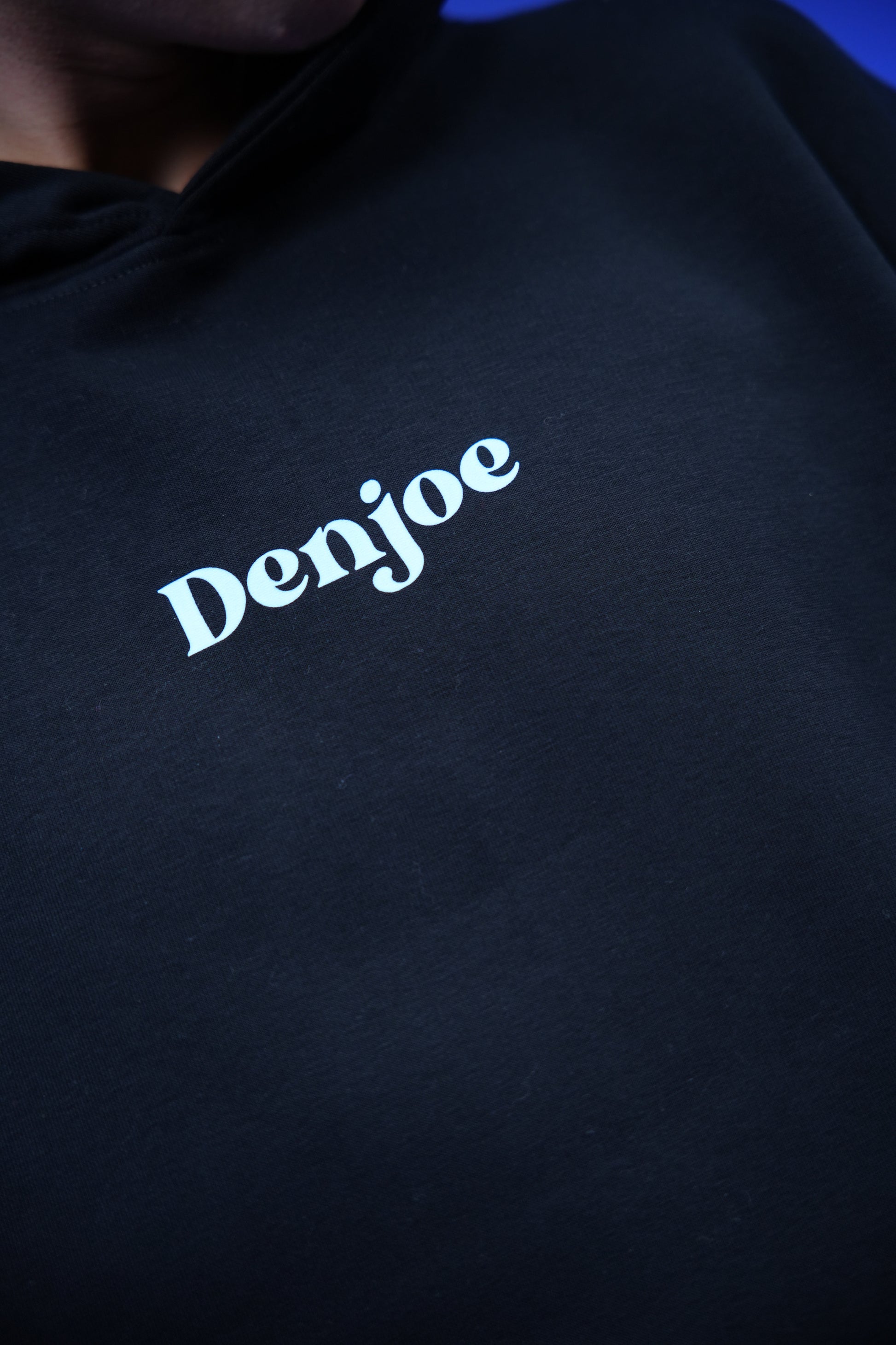“Eyes Never Lies” Printed Oversized Hoodie Black - Denjoe
