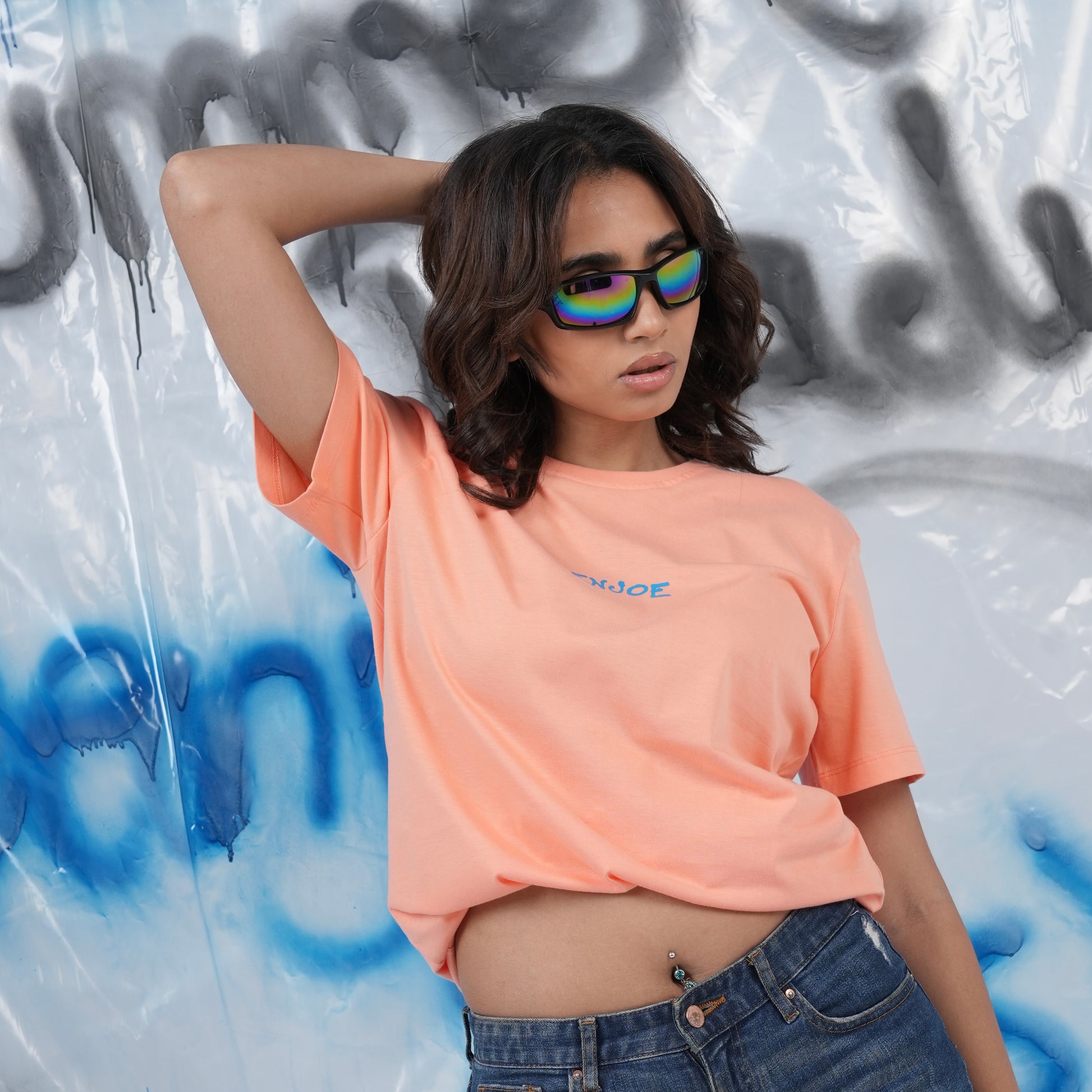 “All Eyes on us” Printed Regular Tee - Denjoe