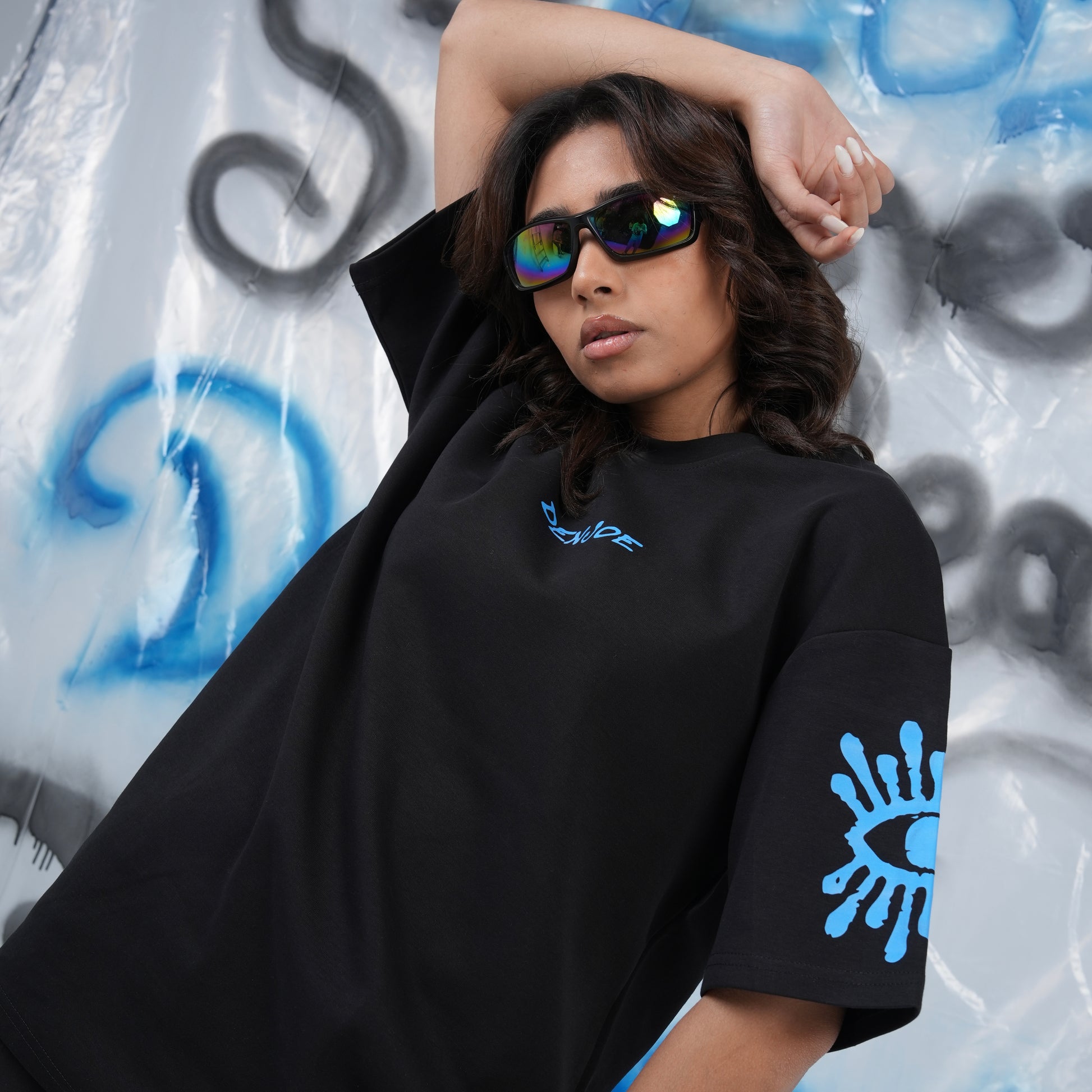 “Euphoria” Printed Oversized Tee - Denjoe