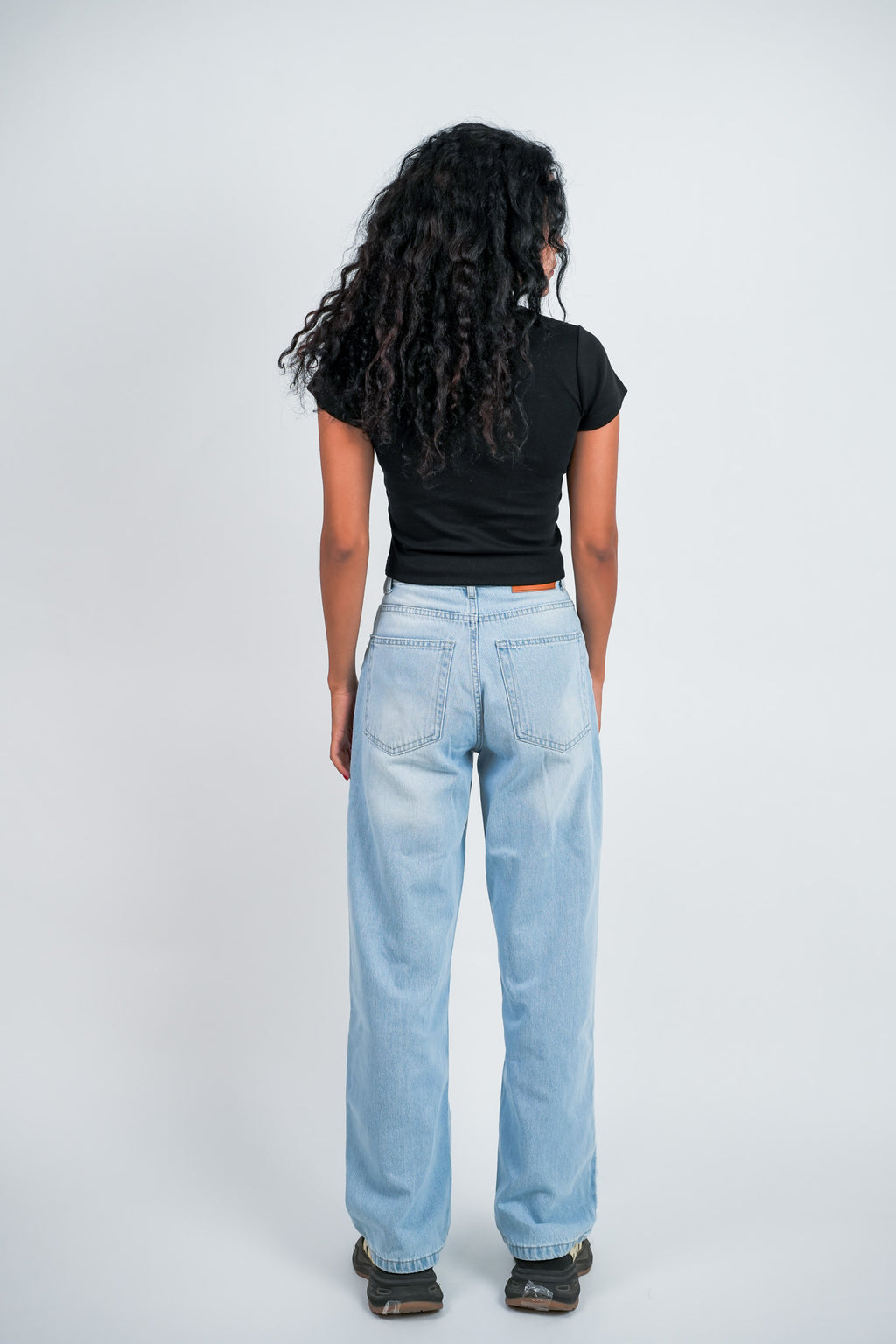 Relaxed Jeans Regular Waist - Sky Blue