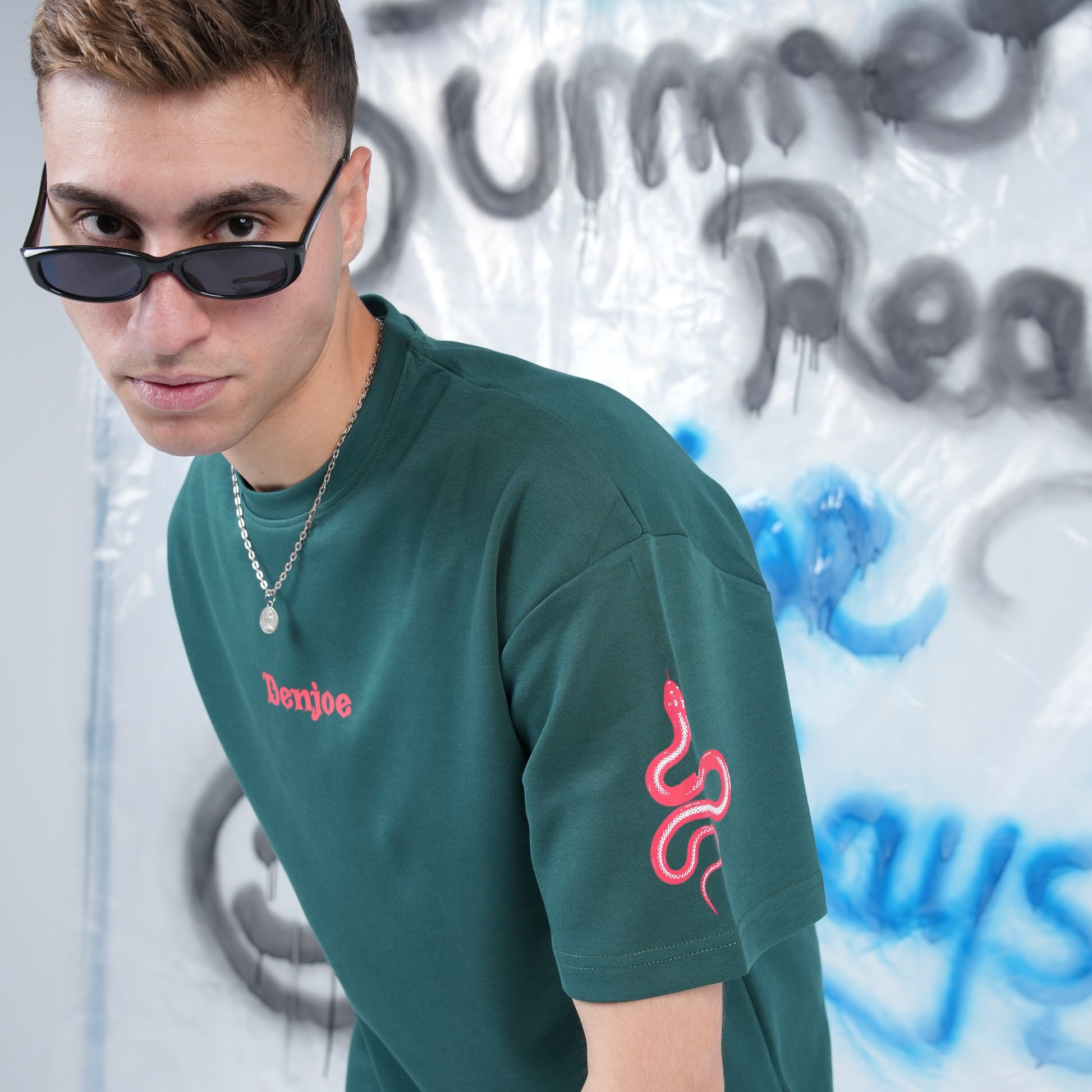 “Sometimes Dead is Better” Printed Oversized Tee - Denjoe