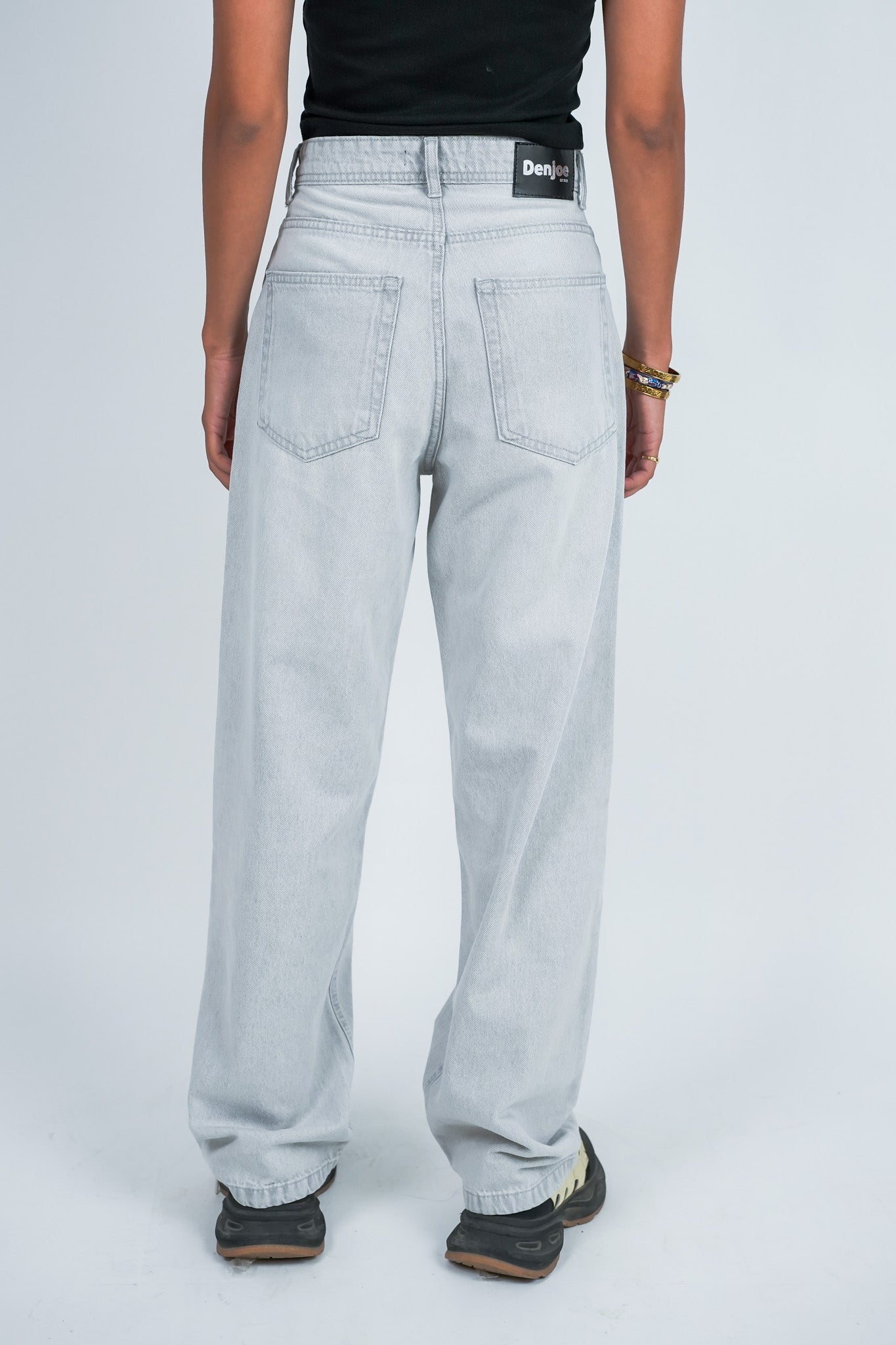 Relaxed Jeans Regular Waist - Light Grey