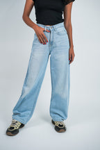 Relaxed Jeans Regular Waist - Sky Blue