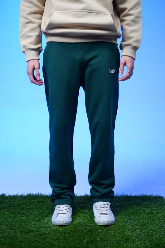 Unisex Plain Sweatpants Dark Green - Denjoe