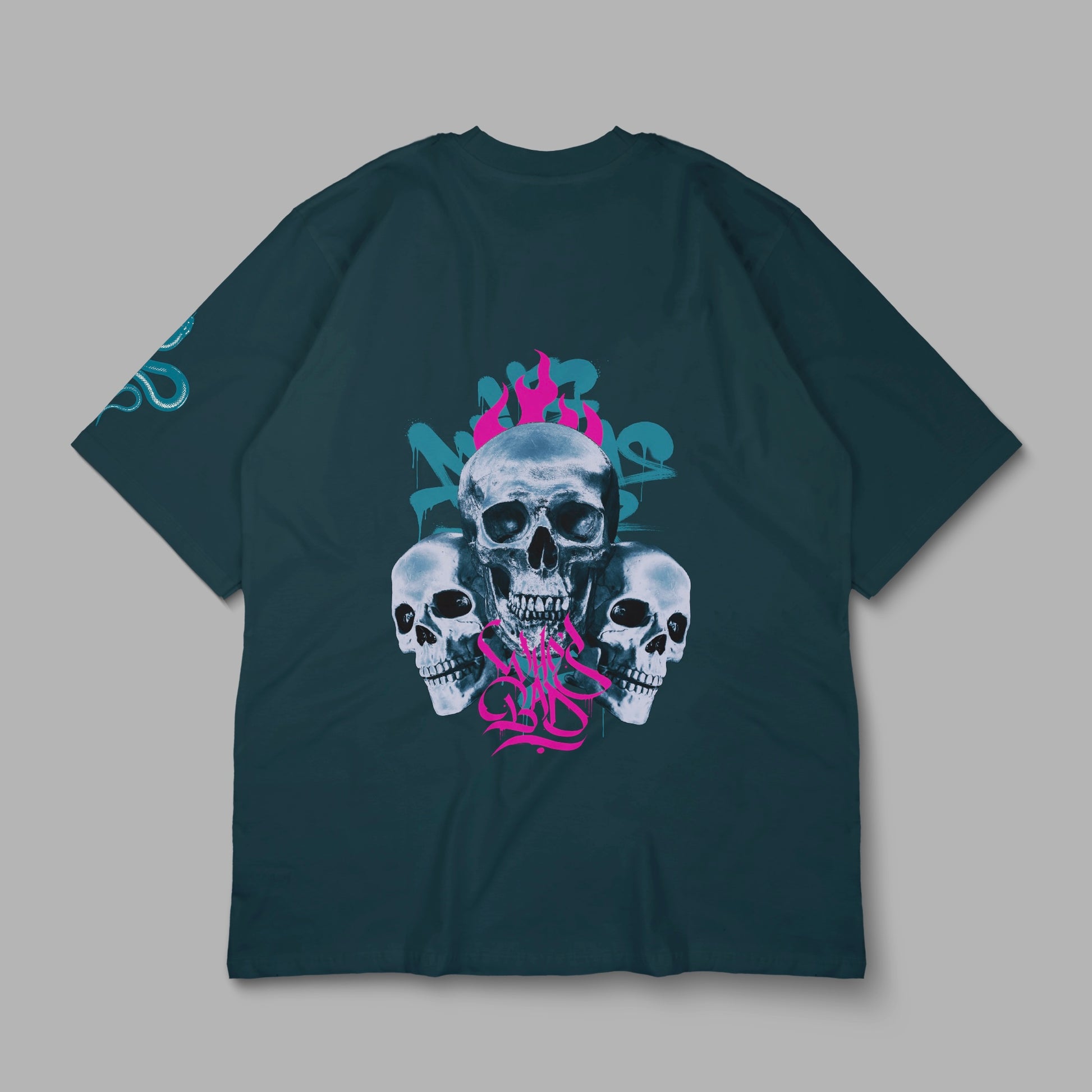 “WHO’S BAD” Printed Oversized Tee - Denjoe