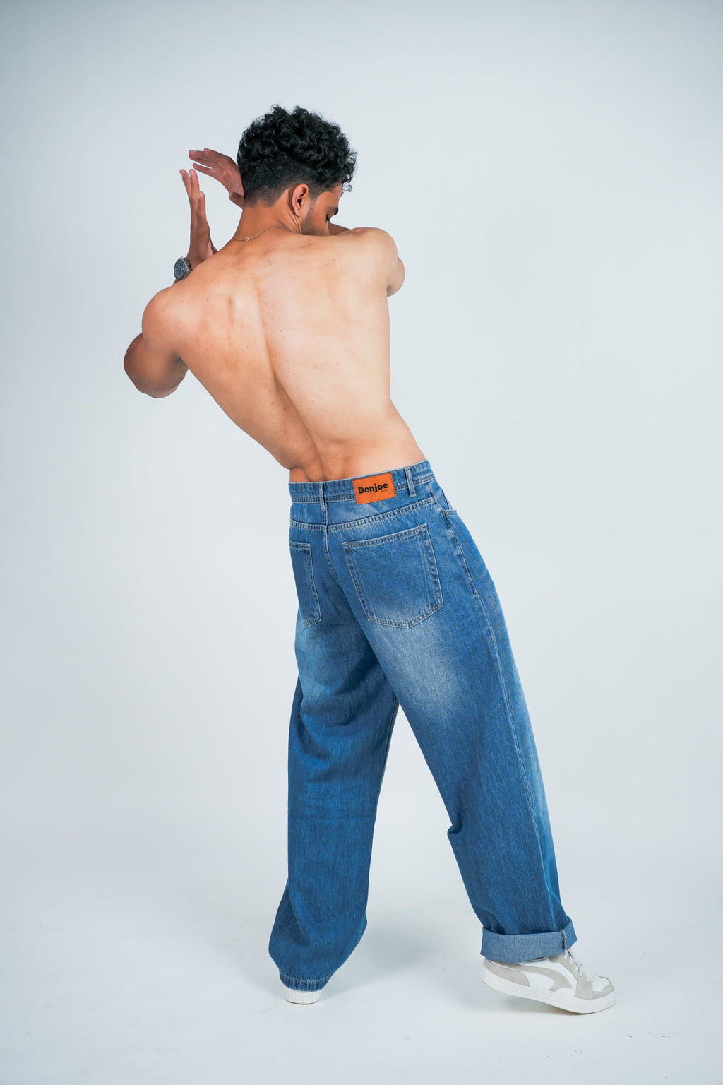 Relaxed Jeans Regular Waist - Mid-Blue