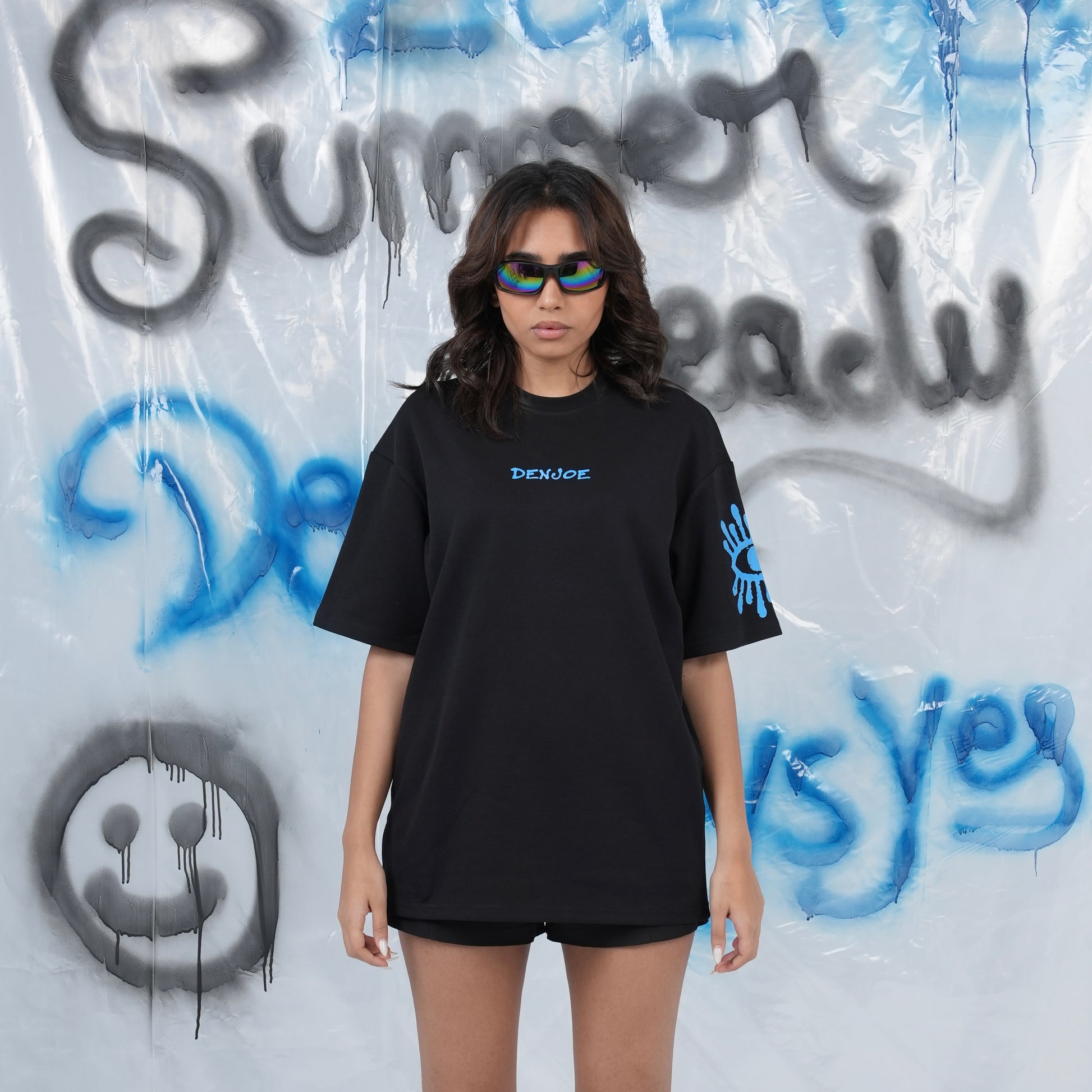 “Euphoria” Printed Oversized Tee - Denjoe