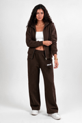 Brown Full-Zip Track Jacket (Female)