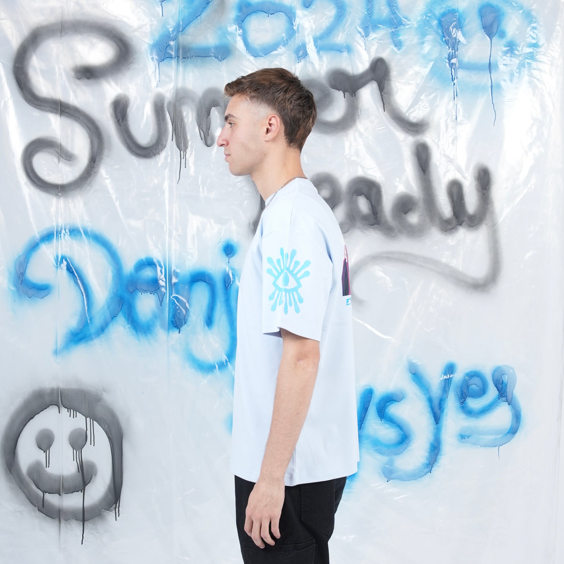“Euphoria” Printed Oversized Tee - Denjoe