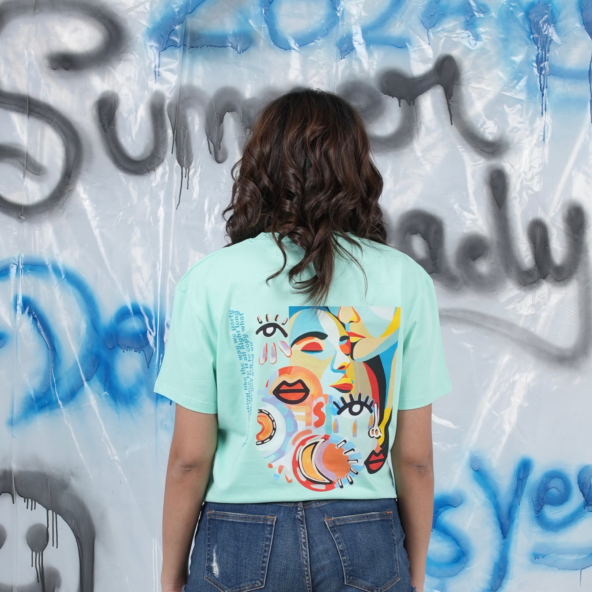 “All Eyes on us” Printed Regular Tee - Denjoe