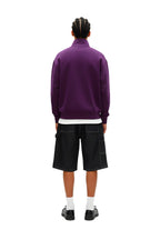 Dark Purple Quarter-zip Boxy Fit Unisex