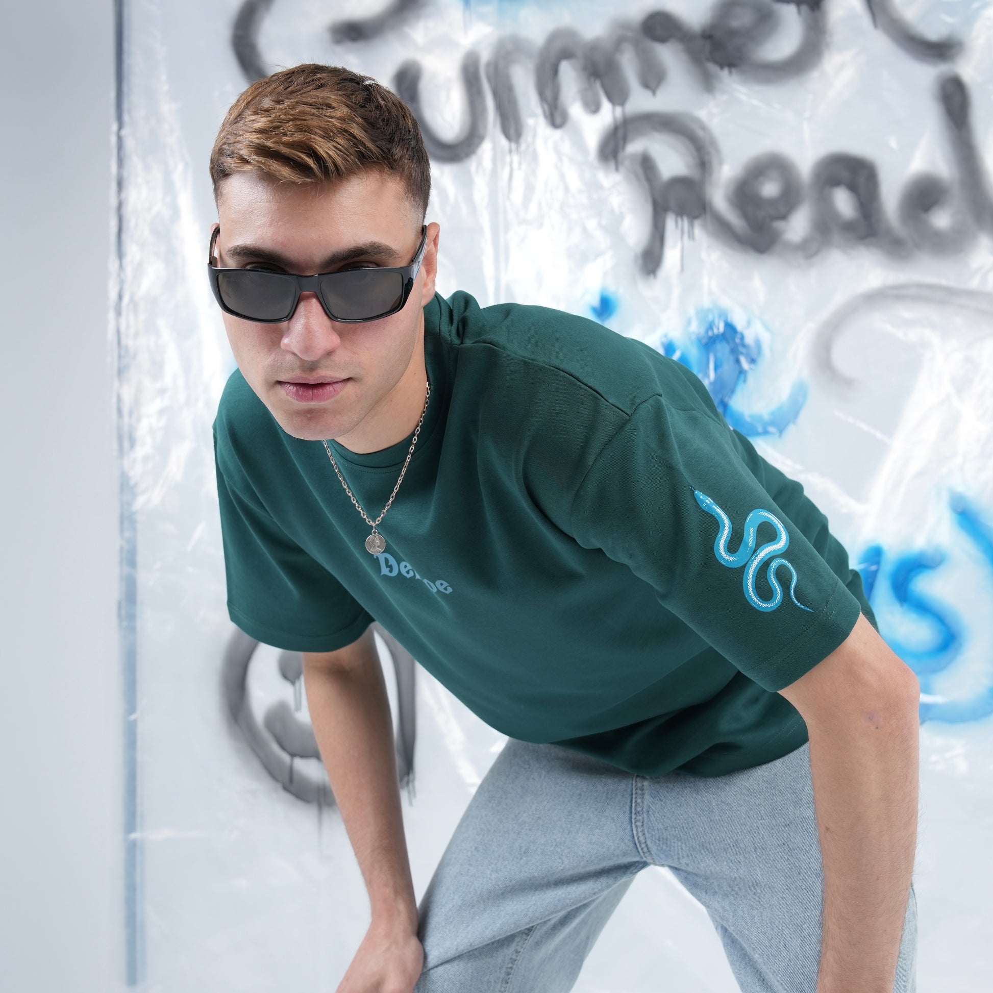 “WHO’S BAD” Printed Oversized Tee - Denjoe