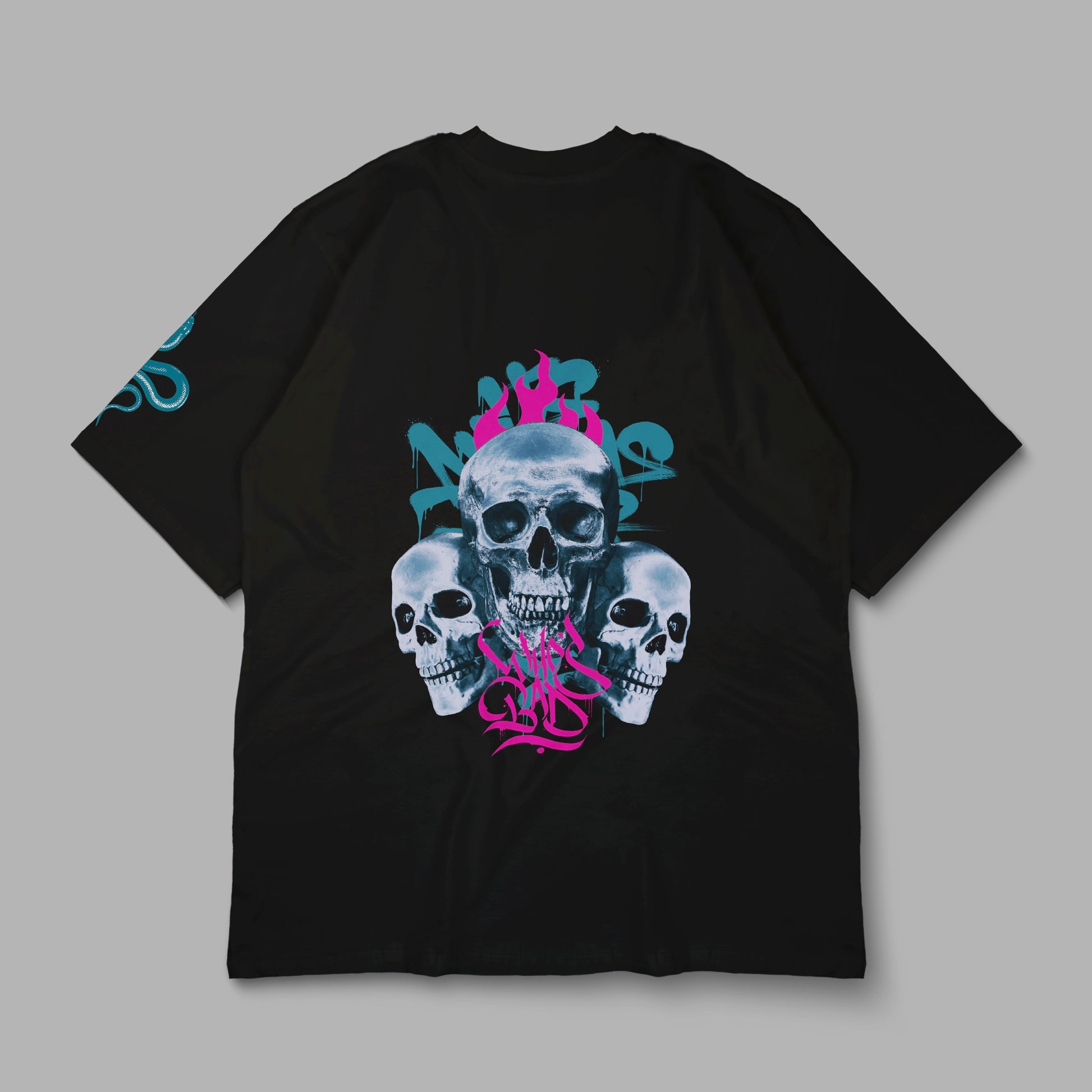 “WHO’S BAD” Printed Oversized Tee - Denjoe