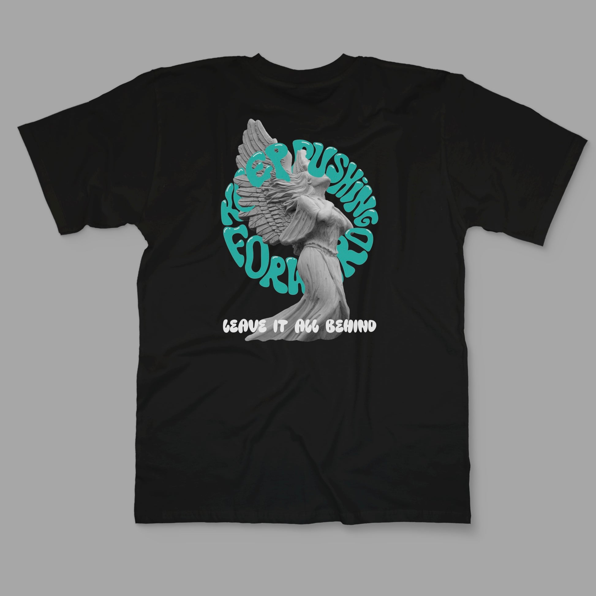 “Keep Pushing Forward” Printed Regular Tee - Denjoe