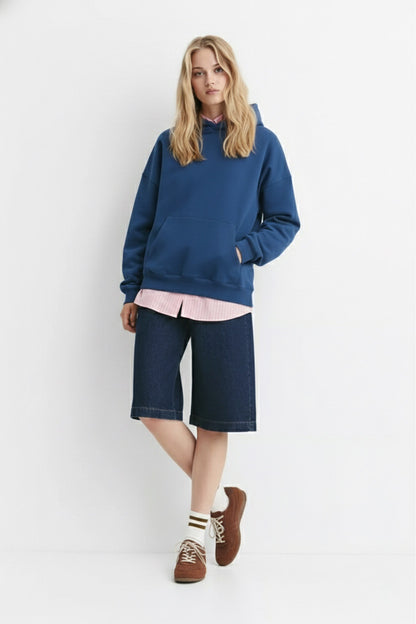 Yale Blue Basic Hoodie Unisex