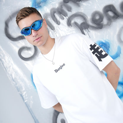 “fall seven times, stand up eight” Printed Oversized Tee - Denjoe