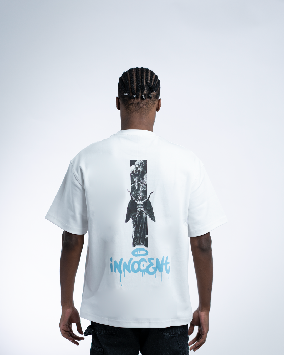 Innocent Angel OVERSIZED TEE - White