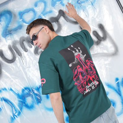 “Sometimes Dead is Better” Printed Oversized Tee - Denjoe