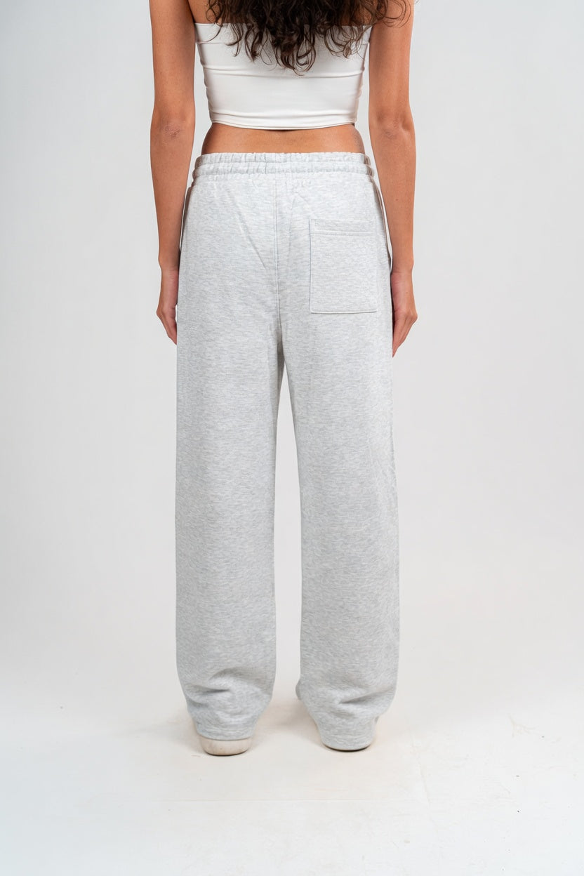 Light Grey Sweatpants with pocket Unisex Loose Fit