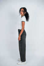 Relaxed Jeans Regular Waist - Washed Brown